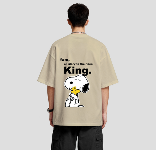 Fam, all glory to the risen KING - Oversized Tee