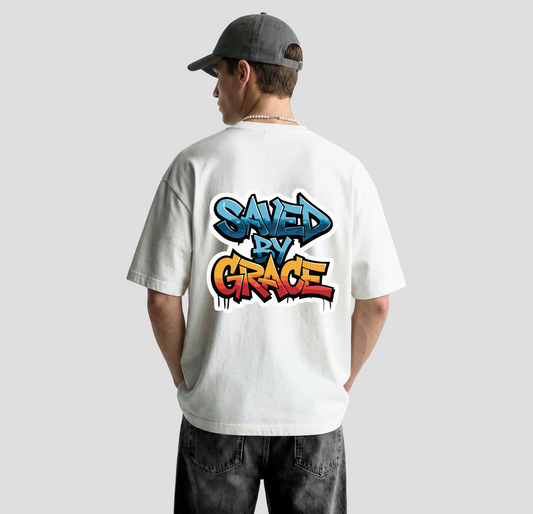 Saved By Grace β Oversized Tee