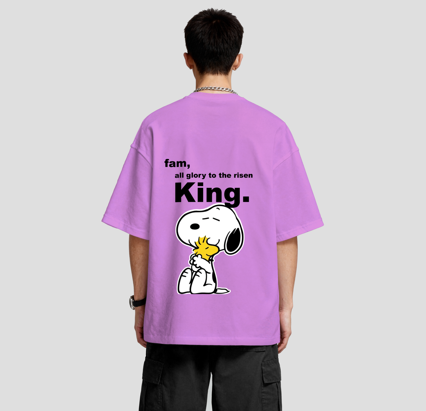 Fam, all glory to the risen KING - Oversized Tee