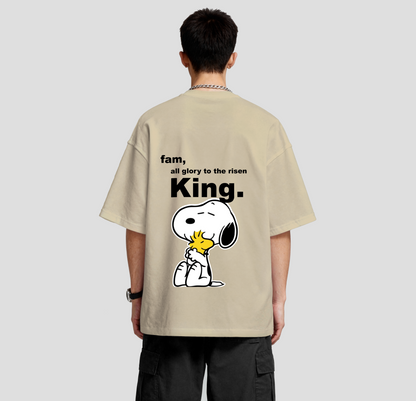 Fam, all glory to the risen KING - Oversized Tee