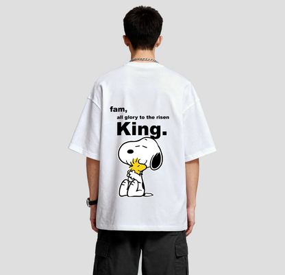 Fam, all glory to the risen KING - Oversized Tee
