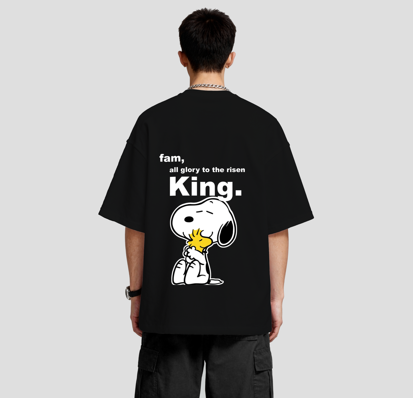 Fam, all glory to the risen KING - Oversized Tee