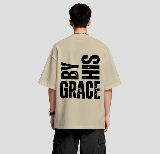 By His Grace - Oversized  Tee