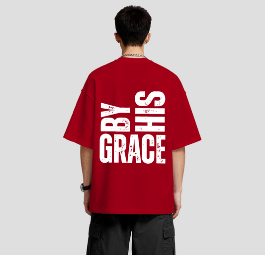 By His Grace - Oversized  Tee
