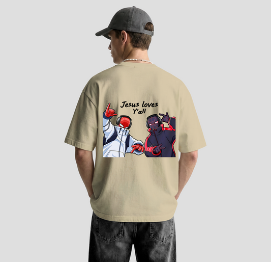 Jesus Loves Y'all – Oversized Tee