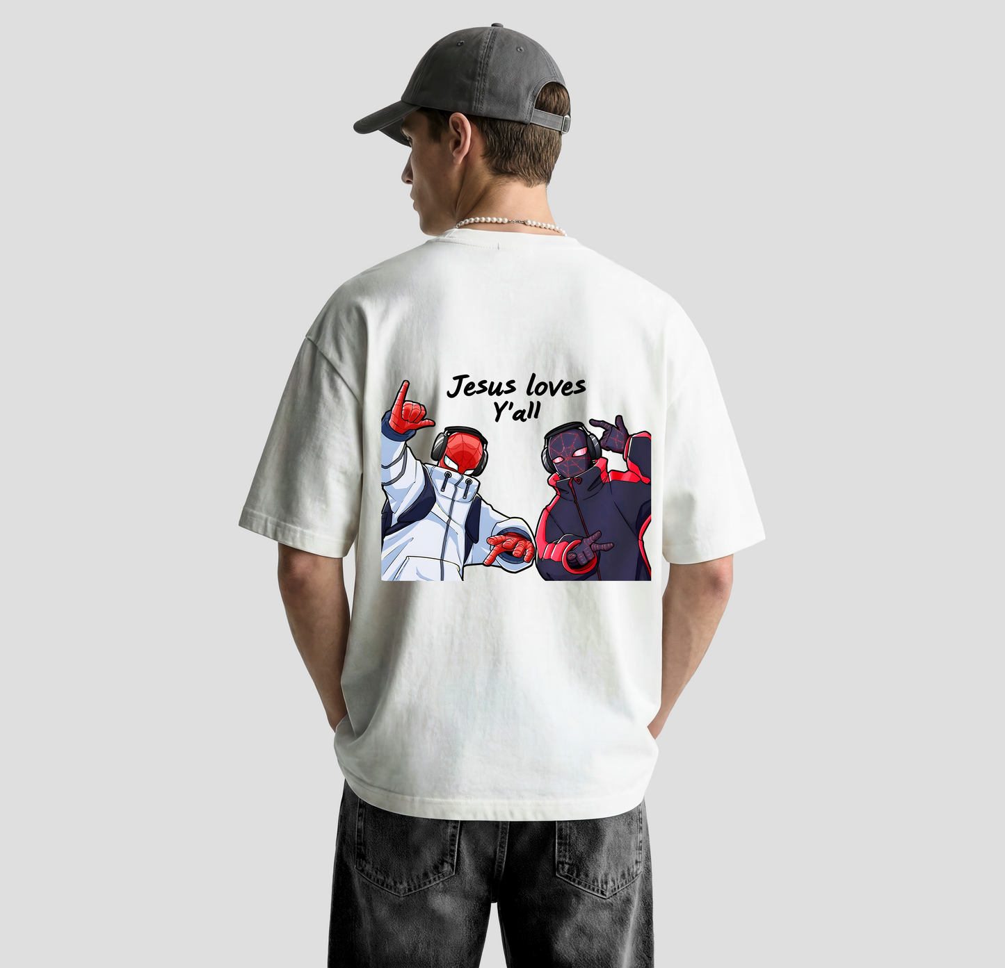Jesus Loves Y'all – Oversized Tee