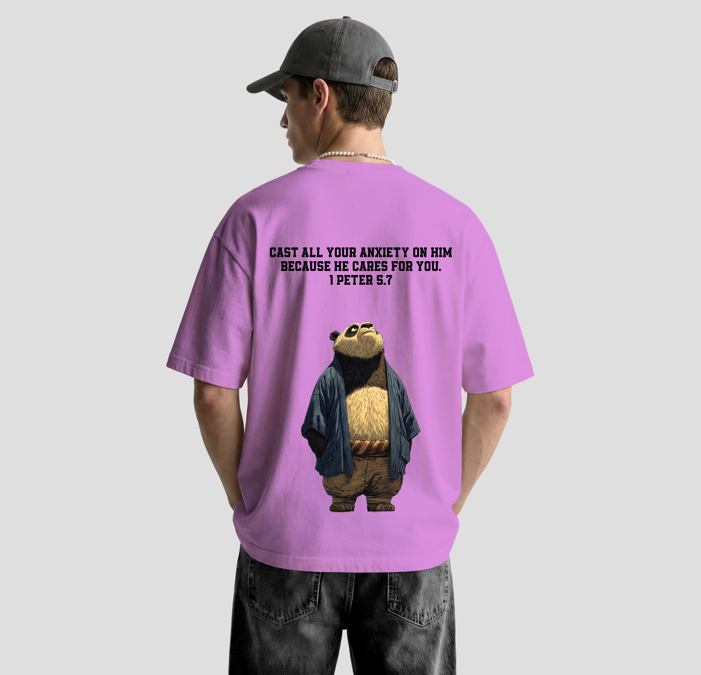He Cares – Oversized Tee