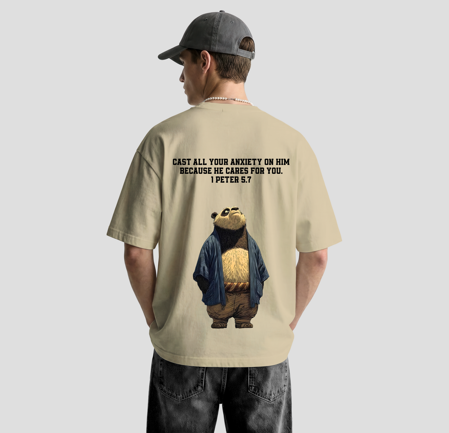 He Cares – Oversized Tee