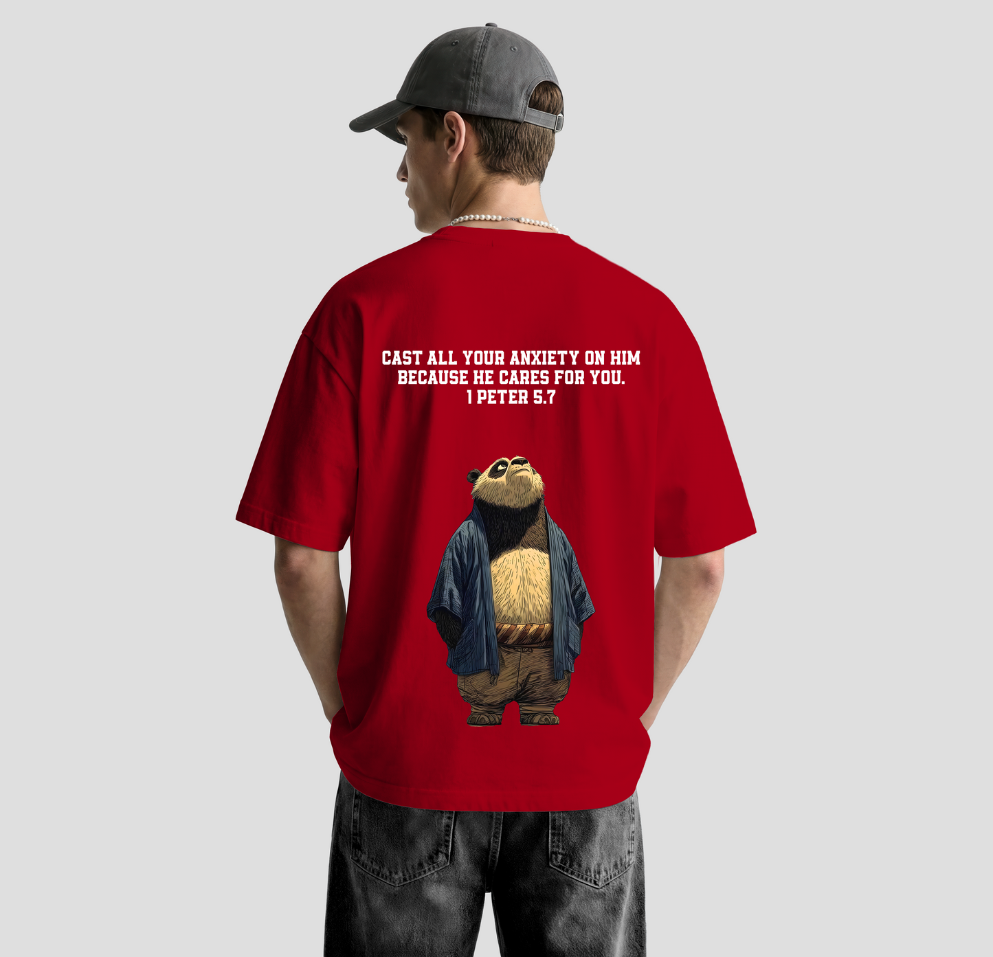 He Cares – Oversized Tee