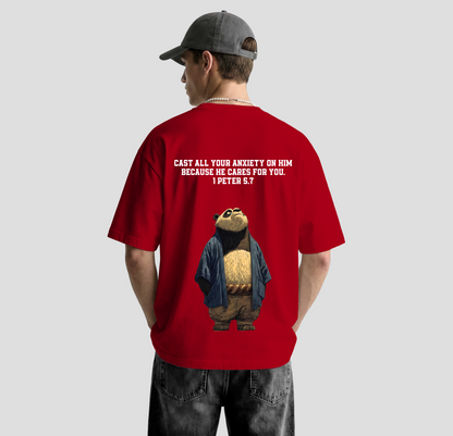 He Cares – Oversized Tee