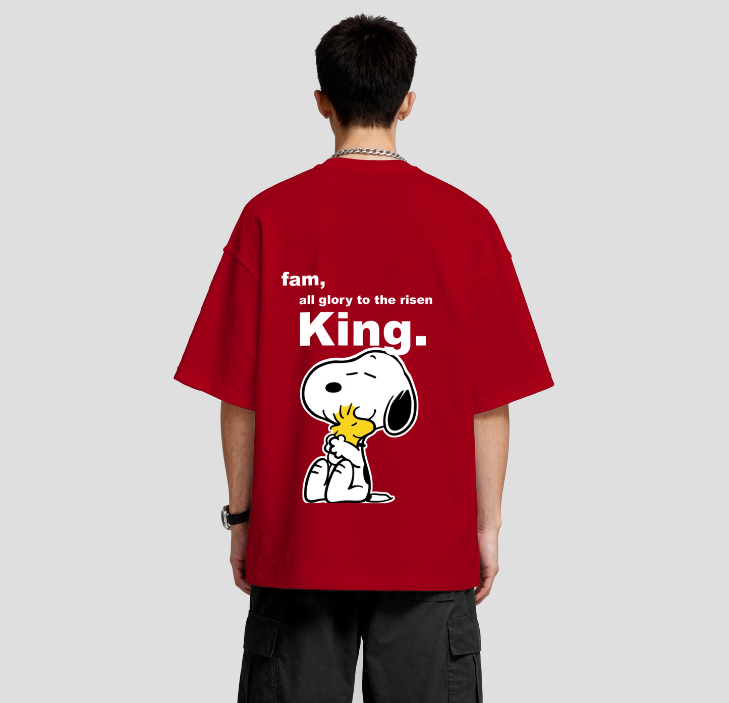 Fam, all glory to the risen KING - Oversized Tee