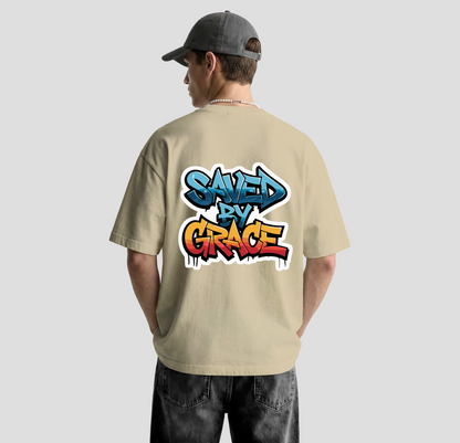 Saved By Grace – Oversized Tee