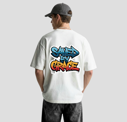 Saved By Grace – Oversized Tee