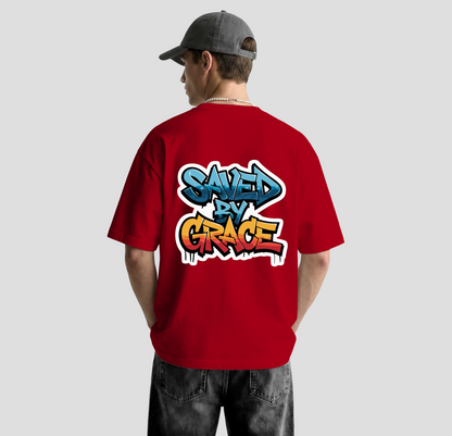 Saved By Grace – Oversized Tee