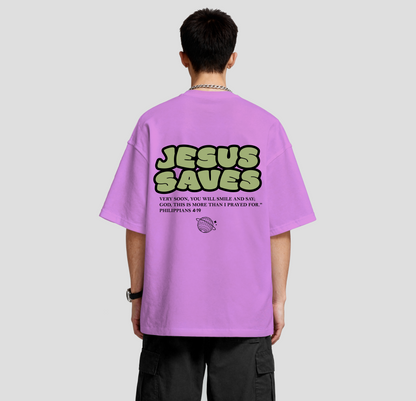Jesus Saves - Oversized Tee