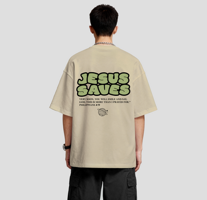 Jesus Saves - Oversized Tee