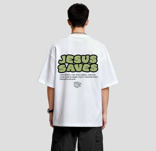 Jesus Saves - Oversized Tee