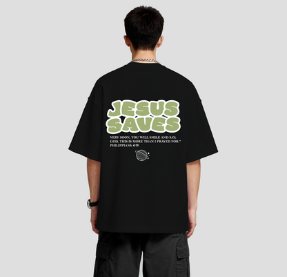Jesus Saves - Oversized Tee