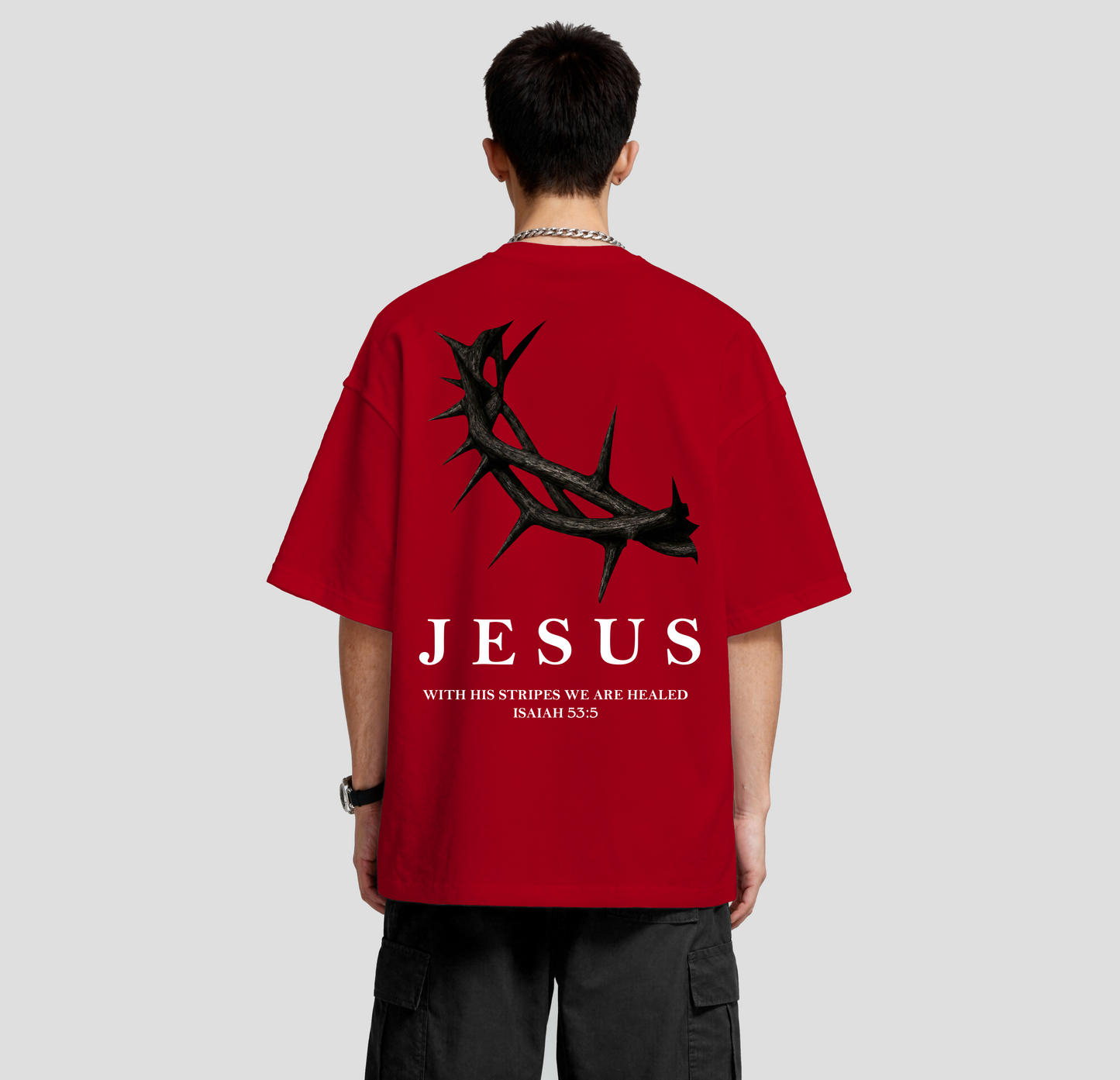 Jesus Crown of Thorns – Oversized Tee