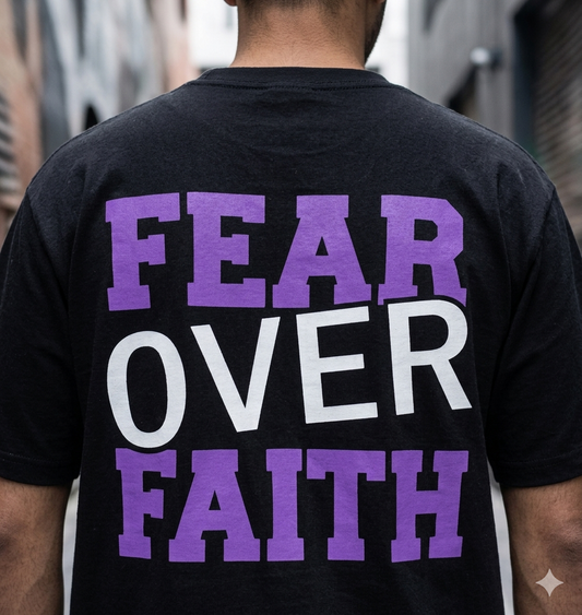 Fear Over Faith – Oversized Tee