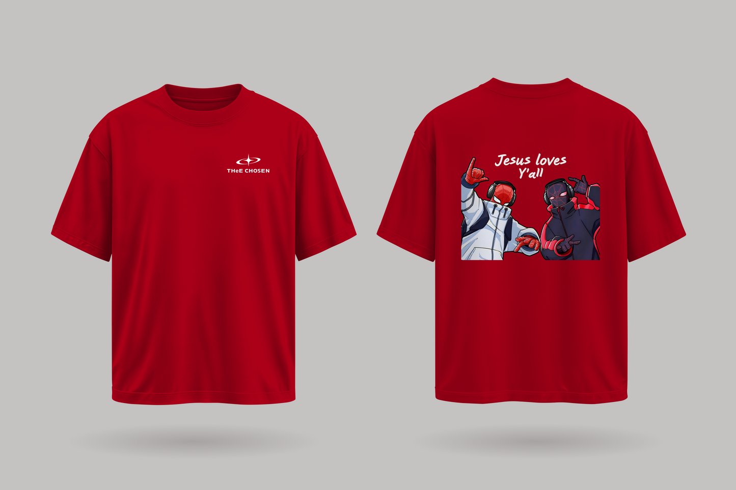 Jesus Loves Y'all – Oversized Tee