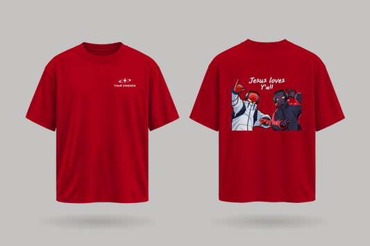 Jesus Loves Y'all – Oversized Tee