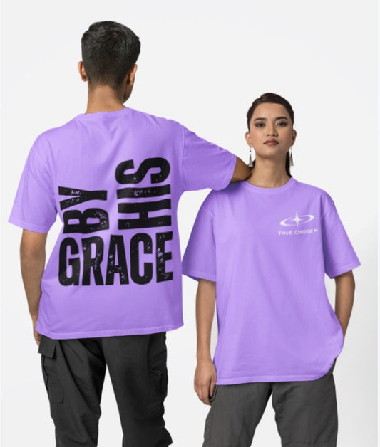 By His Grace - Oversized  Tee