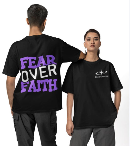 Fear Over Faith – Oversized Tee