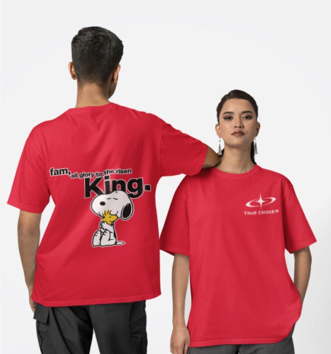 Fam, all glory to the risen KING - Oversized Tee