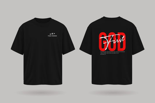 GOD FIRST Oversized Tee